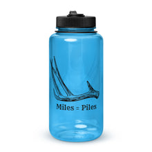  Product mockup of a Miles= Piles Shed Hunting antler water bottle from River to Ridge clothing brand