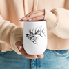 Elk Logo Double Wall Insulated Wine Tumbler w/ Lid