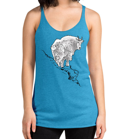 Mountain Goat Tank, Turquoise or Ash