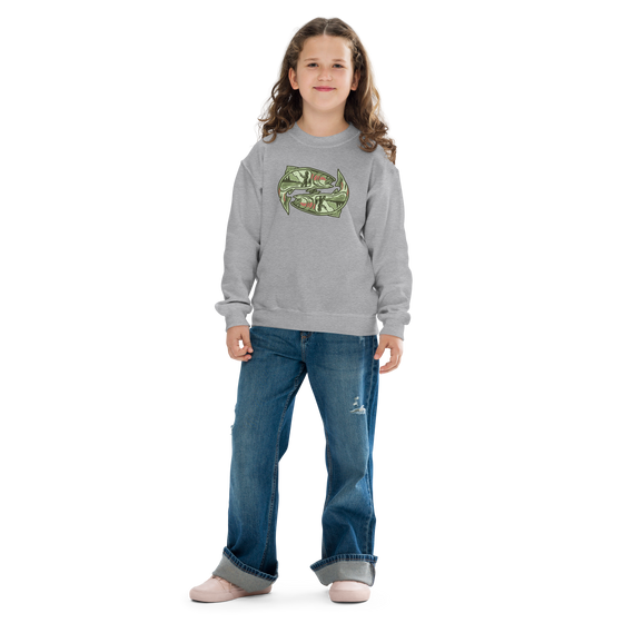 Youth Girls Trout Fishing Sweatshirt