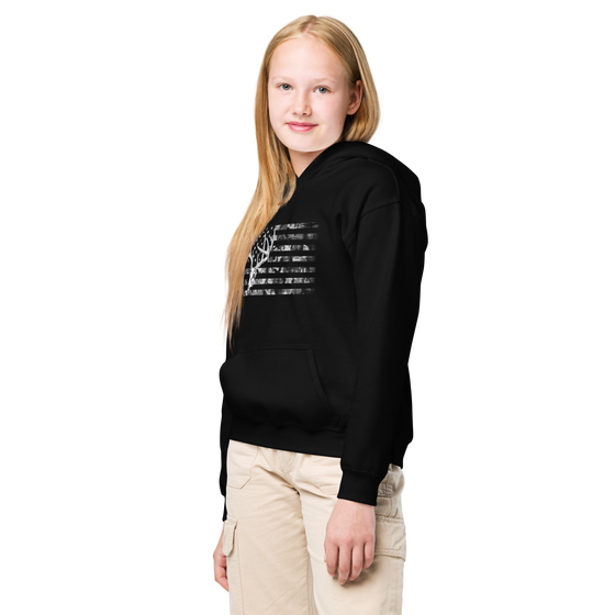 Youth Whitetail Flag Hoodie, Unisex, Royal or Black